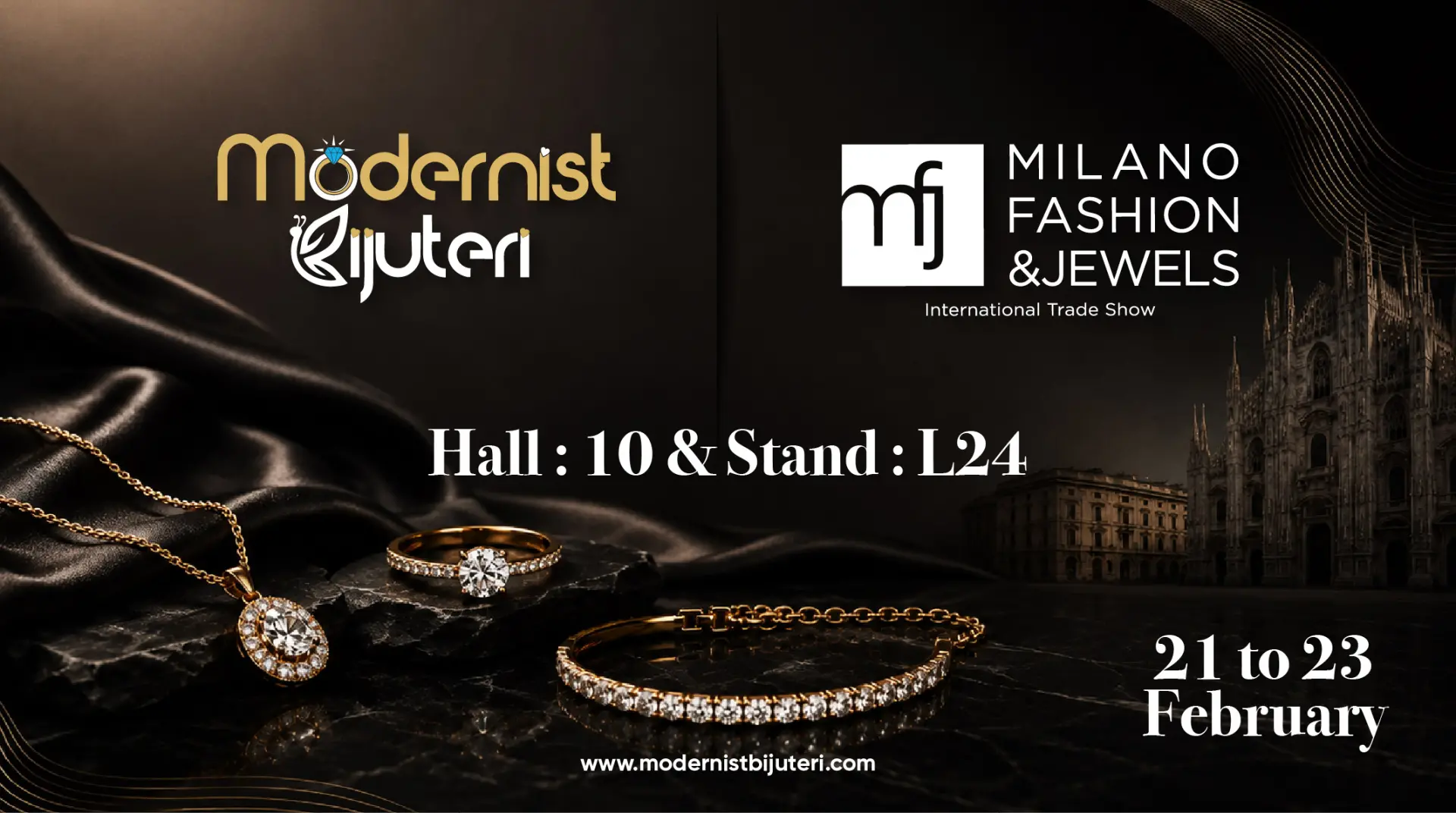 Modernist Bujiteri Milano Fashion & Jewels 2025 Fuarı’nda Işıltısını Sergiliyor!